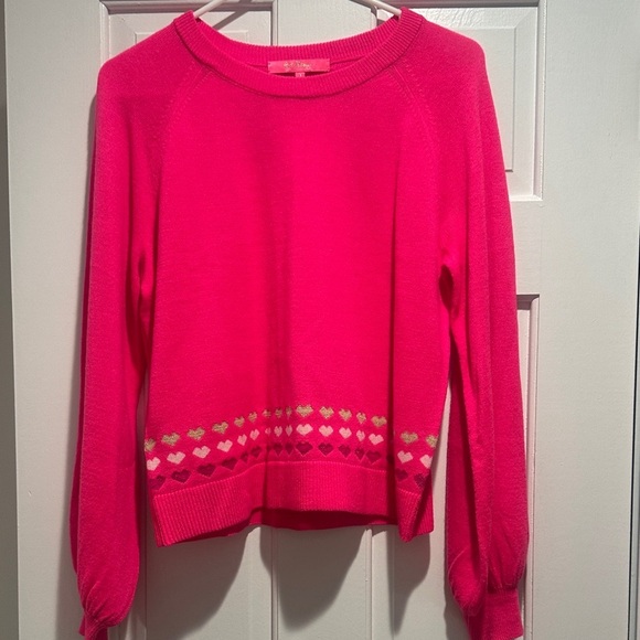Lilly Pulitzer Sweaters - Lilly Pulitzer Pink Heart Alyona Sweater​​